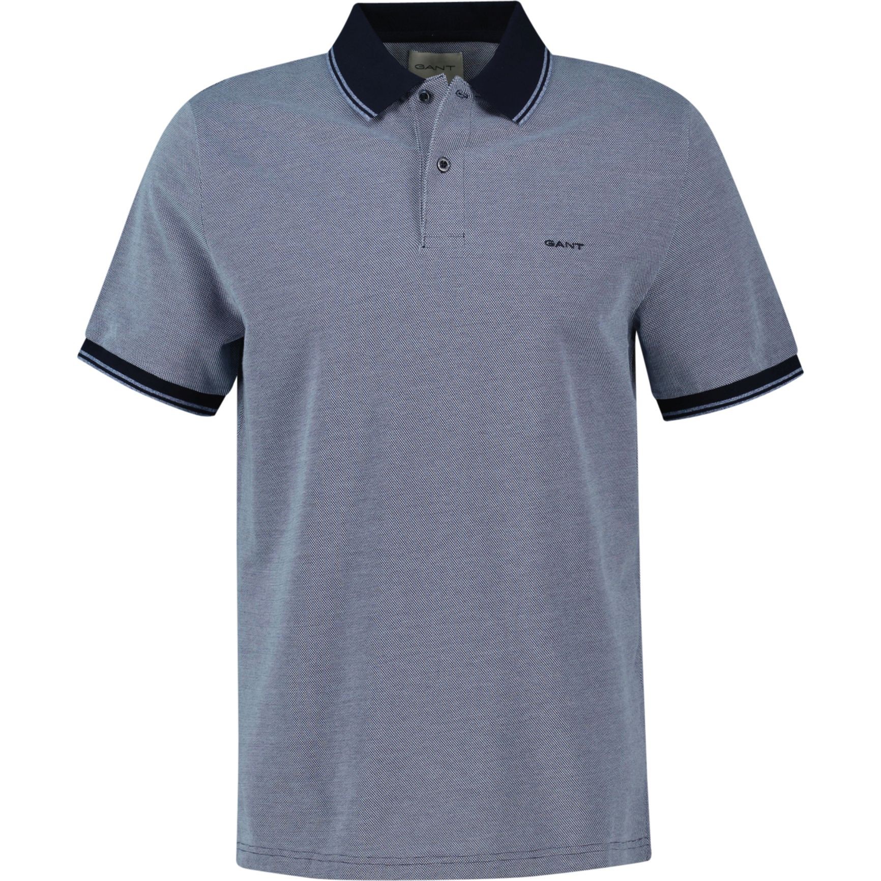 GANT Polo marškiniai trumpos rank. vyrams, Mėlyna, 4-col oxford SS pique 1