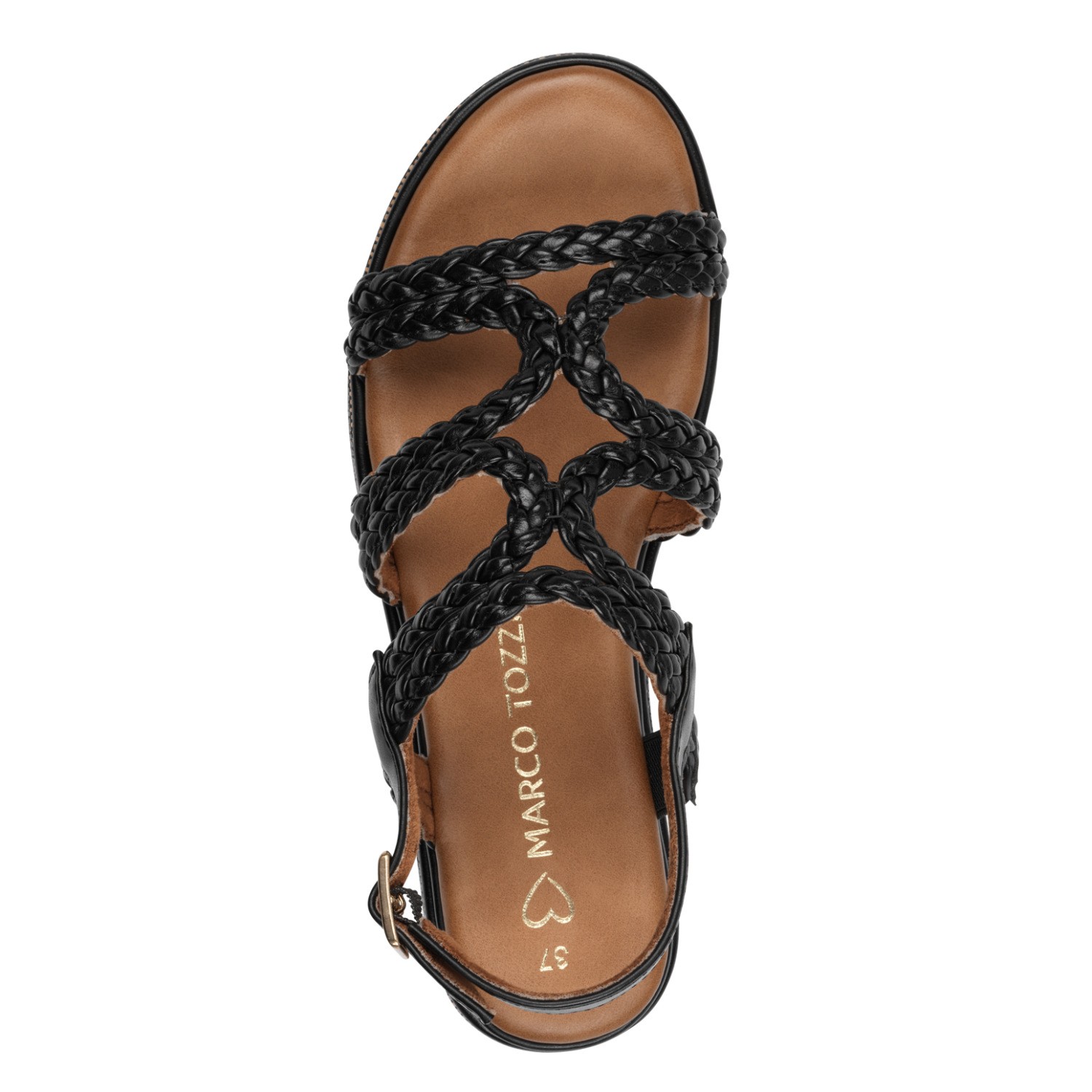 MARCO TOZZI Basutės moterims, Juoda, Sandals 5