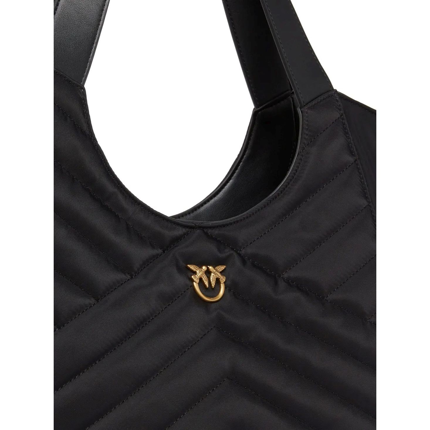 PINKO Pirkinių krepšys moterims, Juoda, Tote bag 3