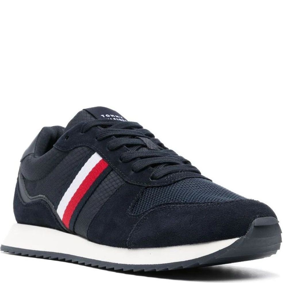TOMMY HILFIGER Sportiniai bateliai vyrams, Mėlyna, Runner evo mix 1