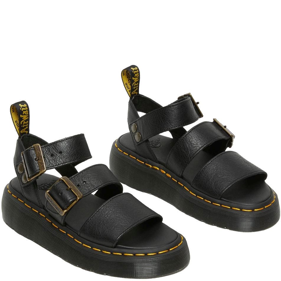 DR. MARTENS Basutės moterims, Juoda, Gryphon quad pisa sandals 3