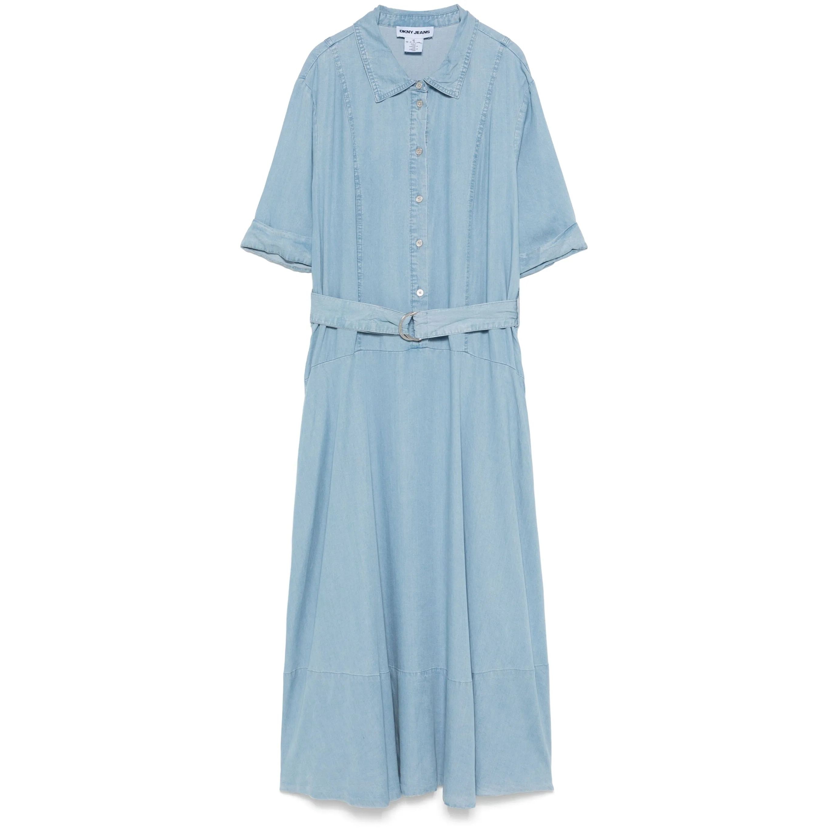 DKNY Mini suknelė moterims, Mėlyna, Dropped waist button 1