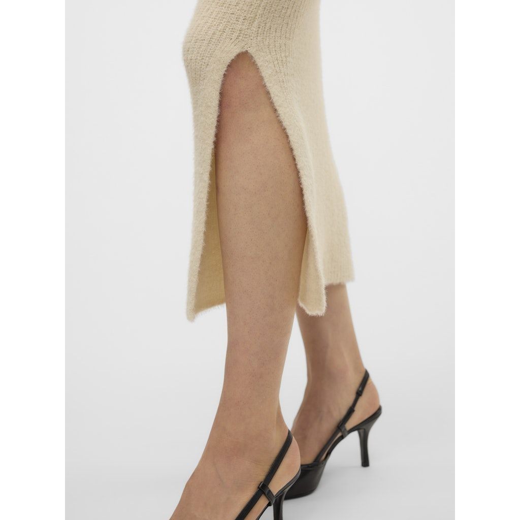 VERO MODA Maxi sijonas moterims, Smėlio, Puff calf pencil skirt boo 3