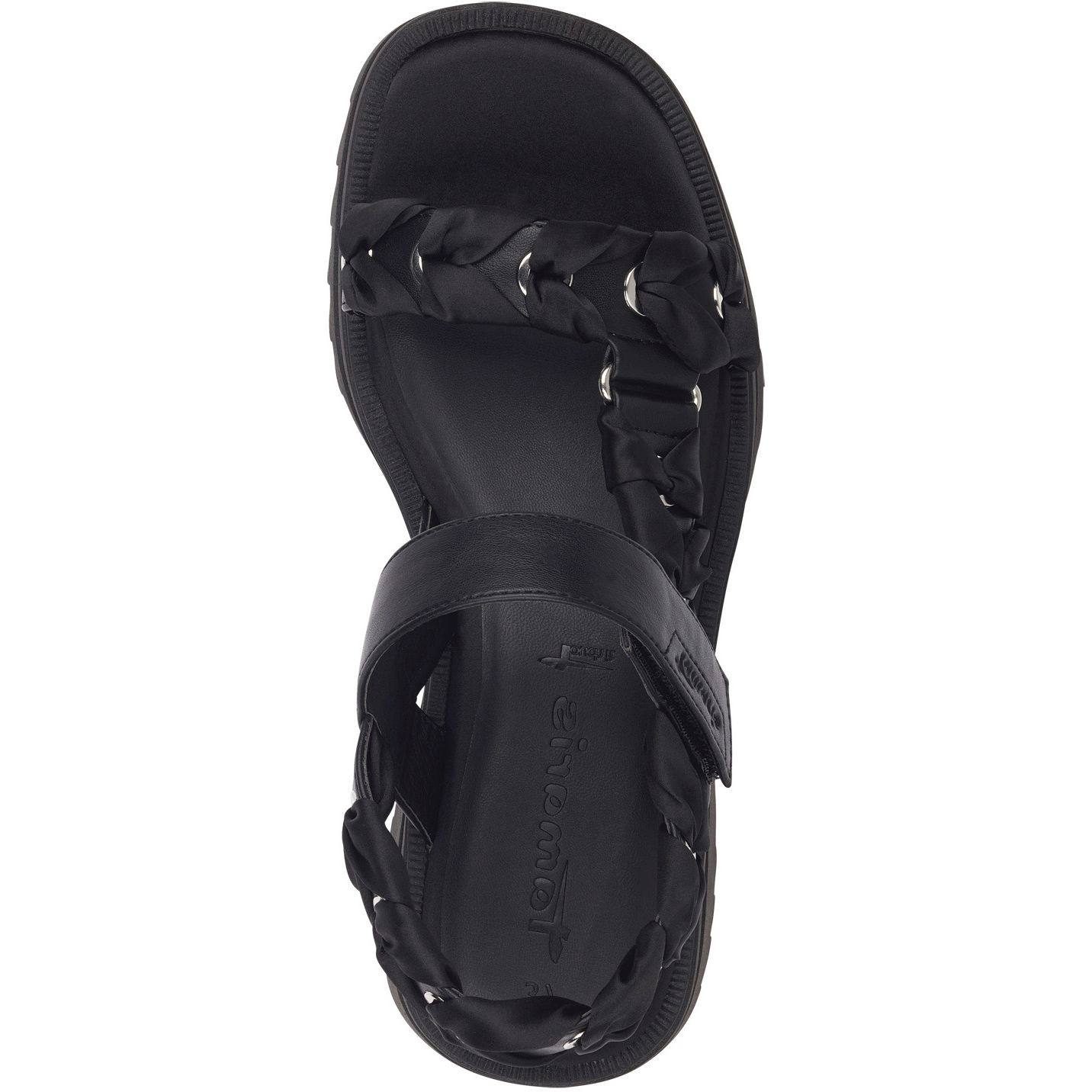 TAMARIS Basutės moterims, Juoda, SANDALS 5