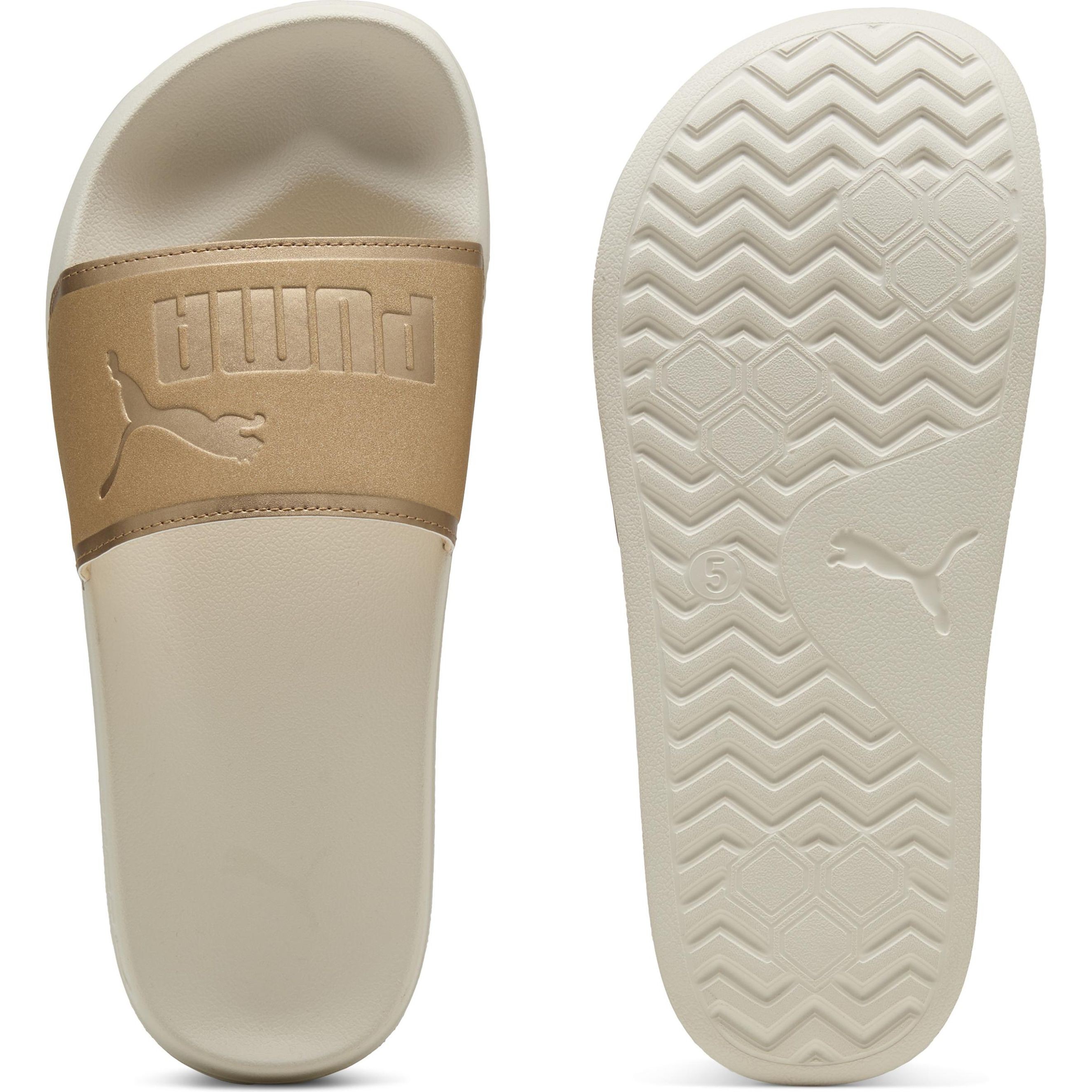 PUMA Guminės šlepetės moterims, Auksinė, Leadcat slides 2