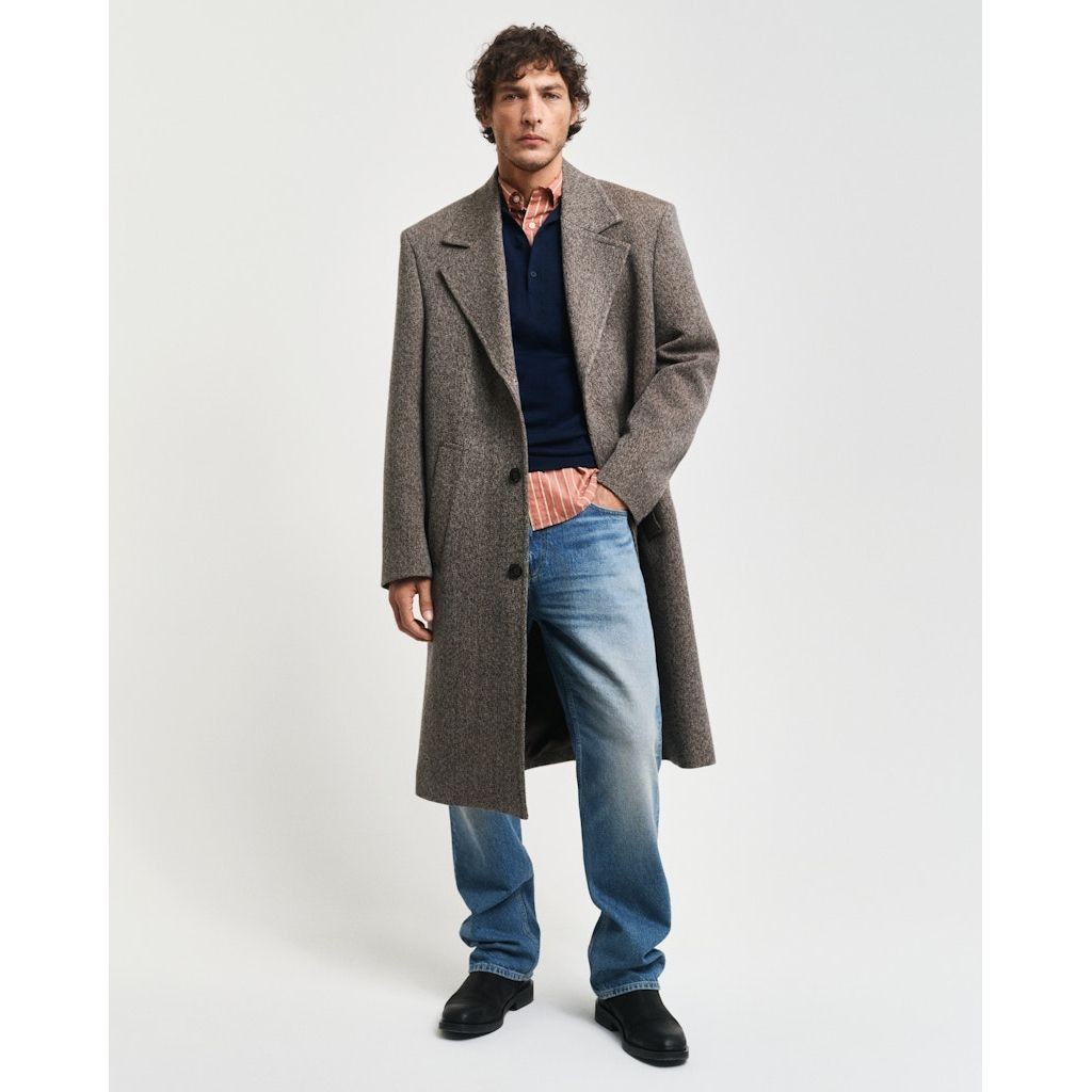 GANT Polo marškiniai ilgos rank. vyrams, Mėlyna, Extrafine merino wool polo 5