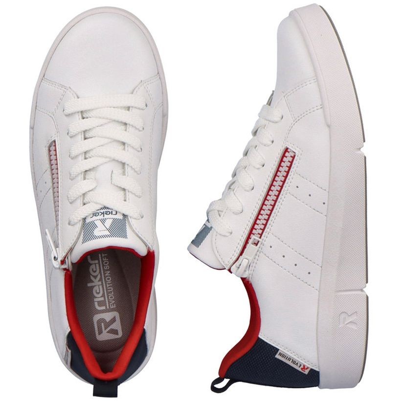 RIEKER Laisvalaikio bateliai moterims, Balta, LEISURE 11