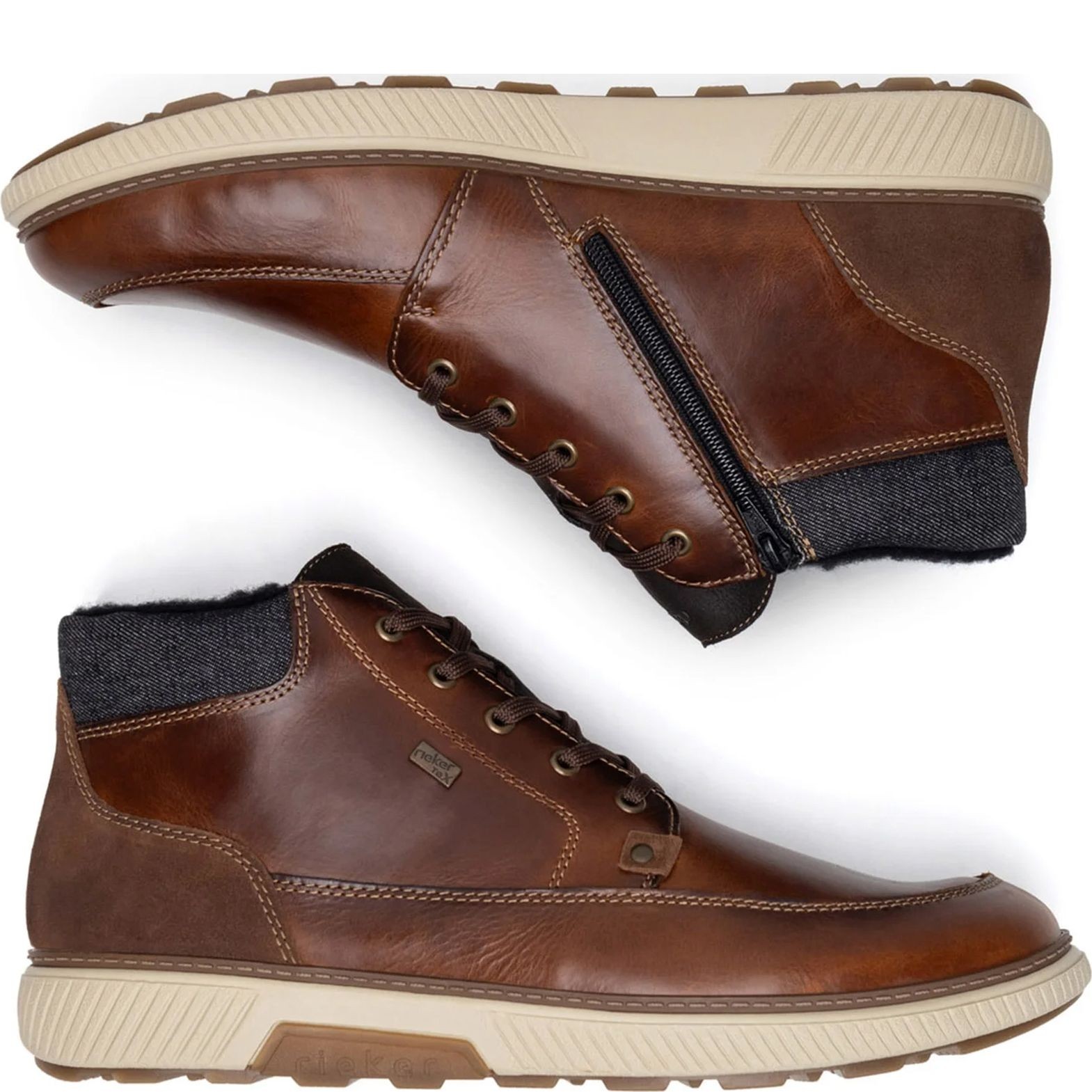 RIEKER Aulinukai vyrams, Ruda, Men's boots 6