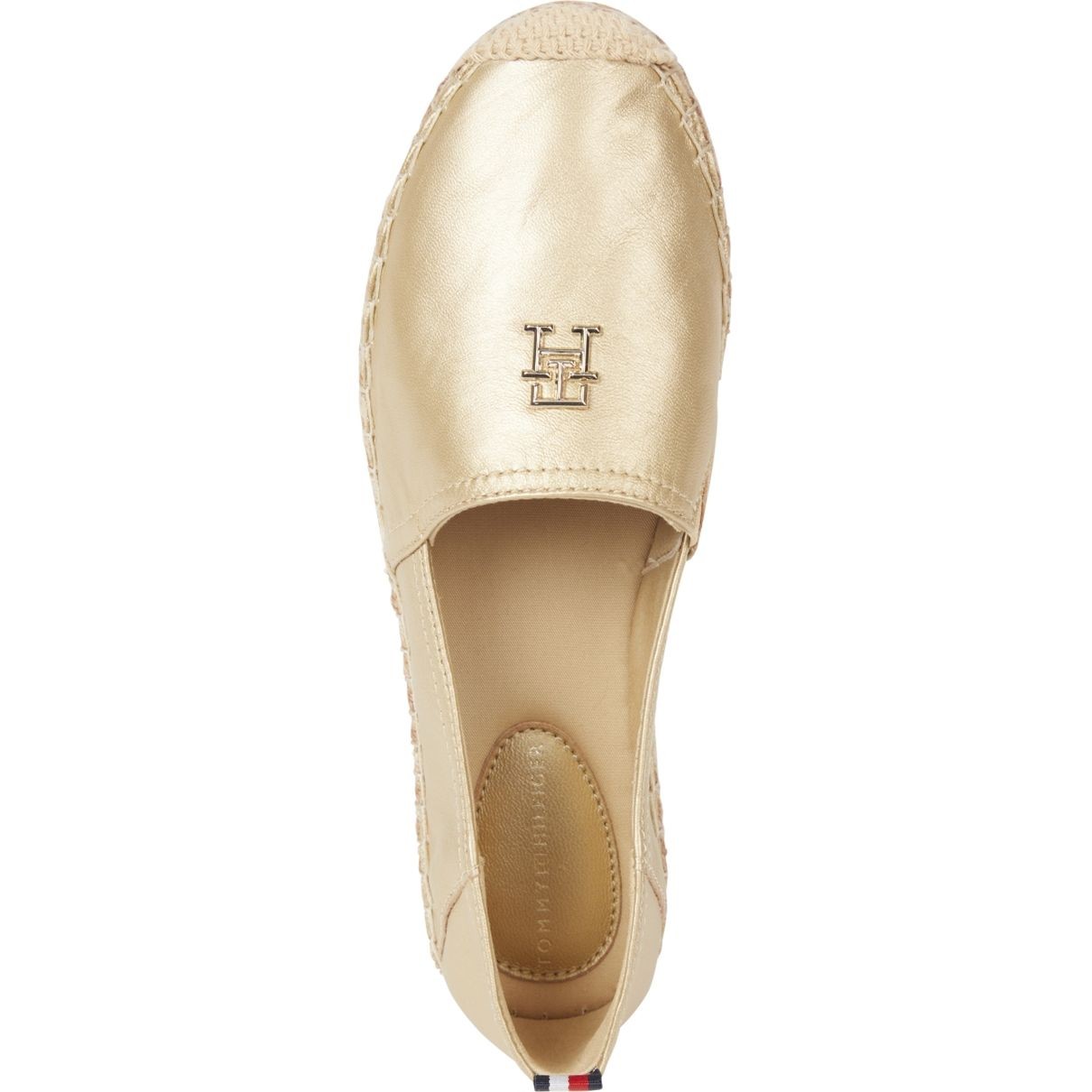 TOMMY HILFIGER Espadrilės moterims, Auksinė, Gold flat espadrille 3