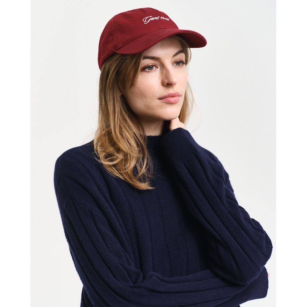 GANT Megztinis moterims, Mėlyna, Wide ribbed wool stand collar 4