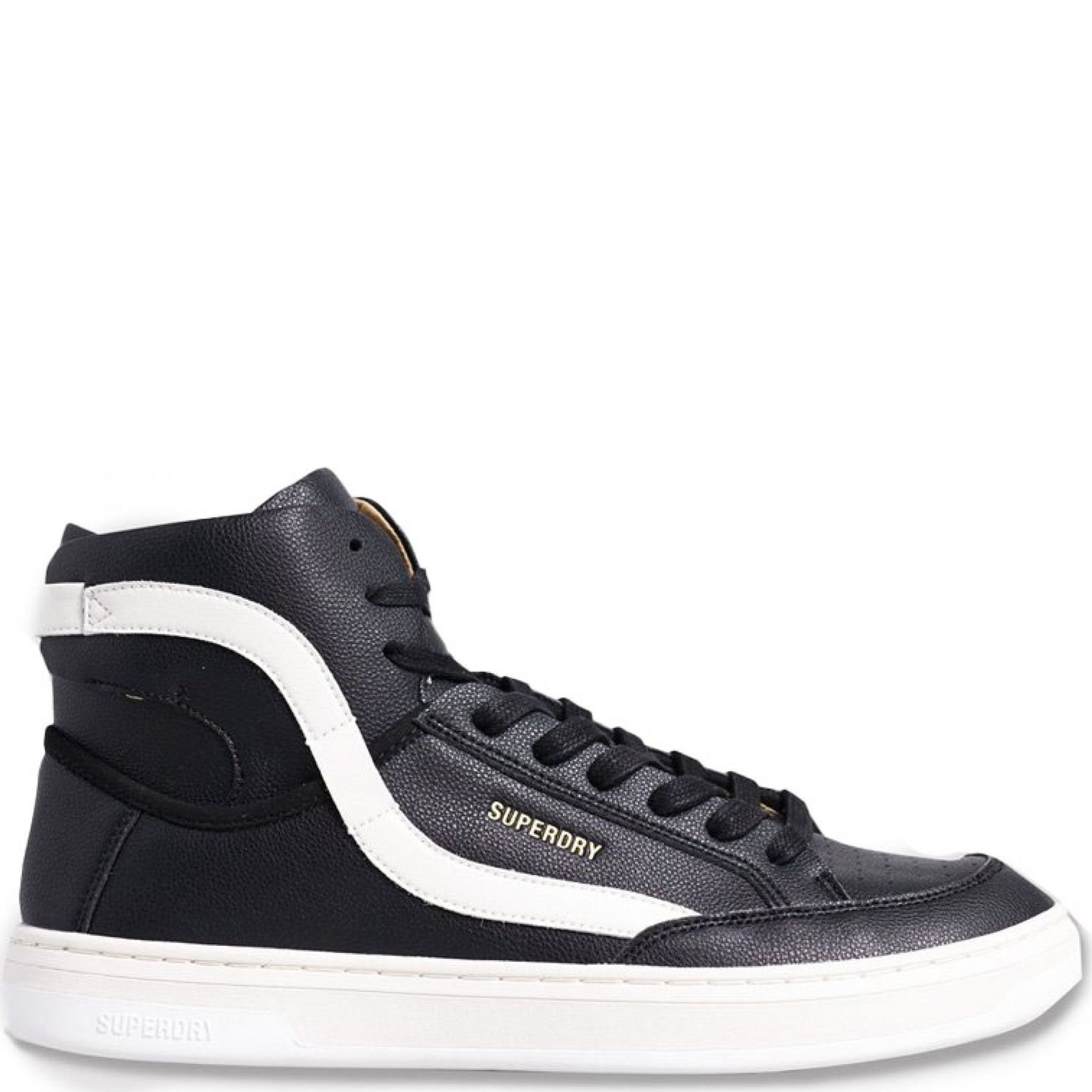 SUPERDRY Aulinukai vyrams, Juoda, Vegan Basket OV High Trainer 2