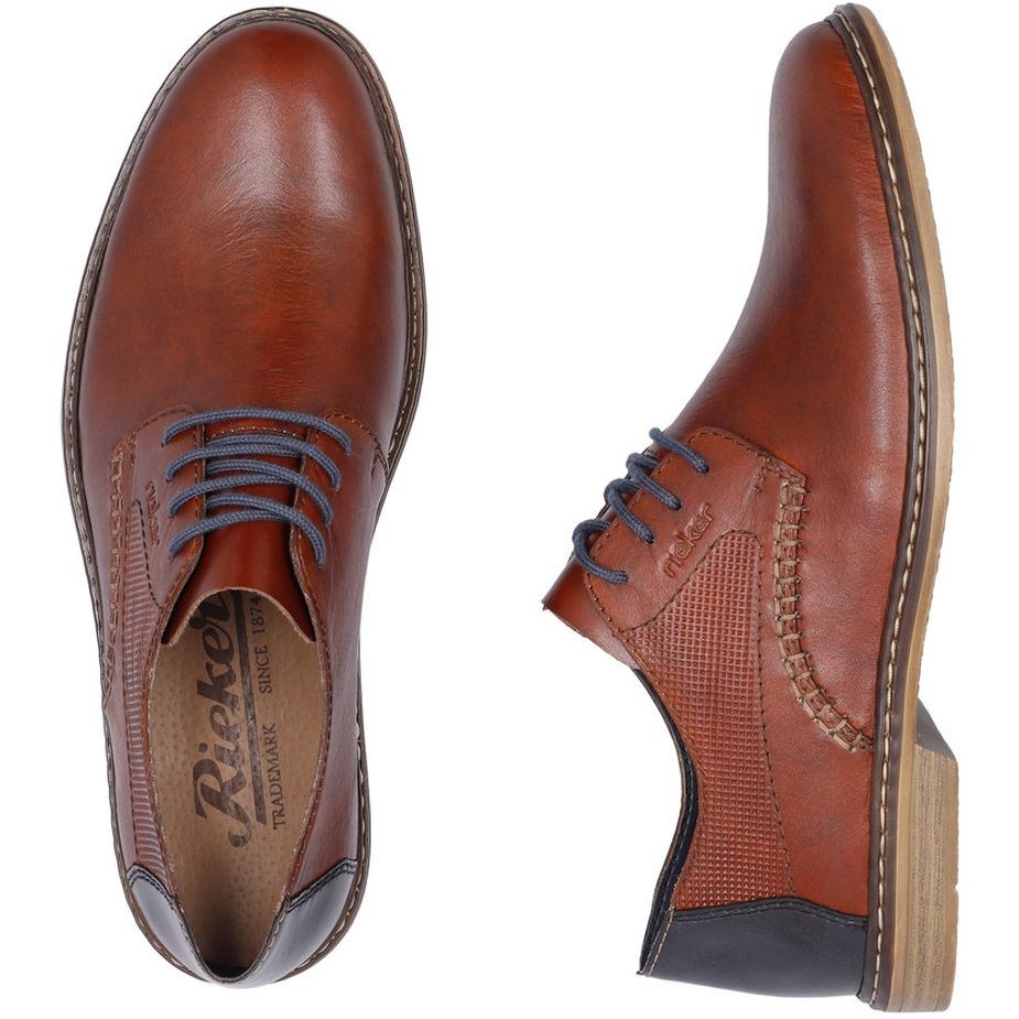 RIEKER Klasikiniai batai vyrams, Ruda, FORMAL 11