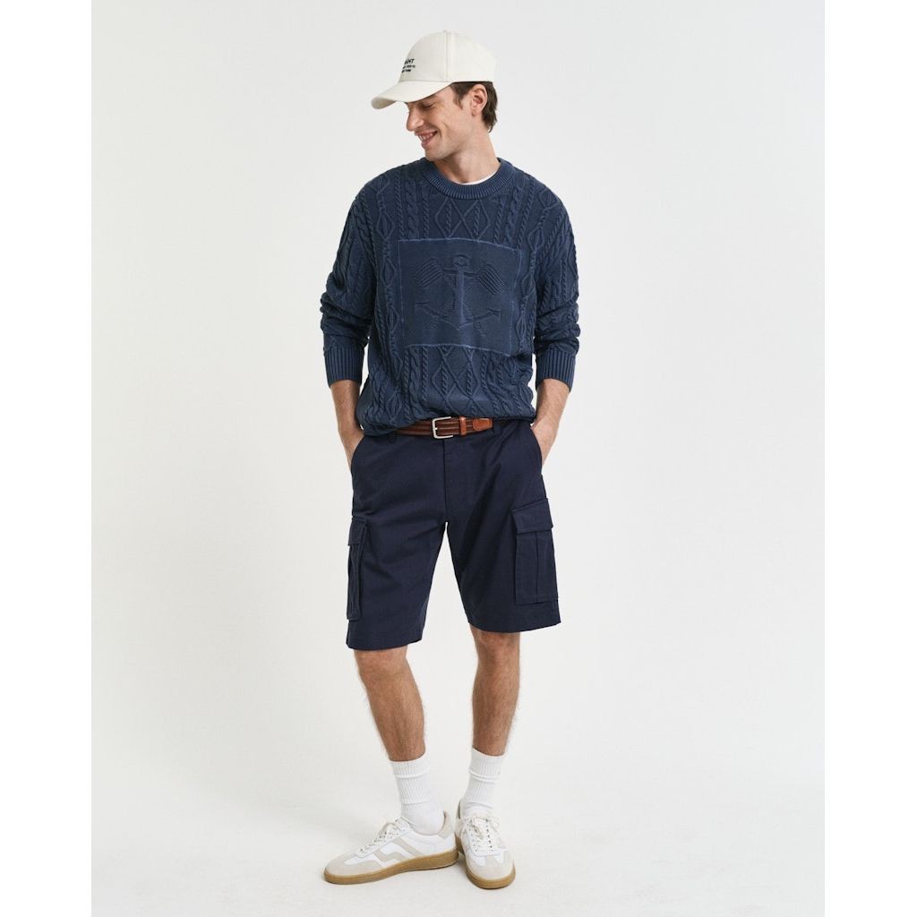 GANT Šortai vyrams, Mėlyna, RELAXED TWILL CARGO SHORTS 2