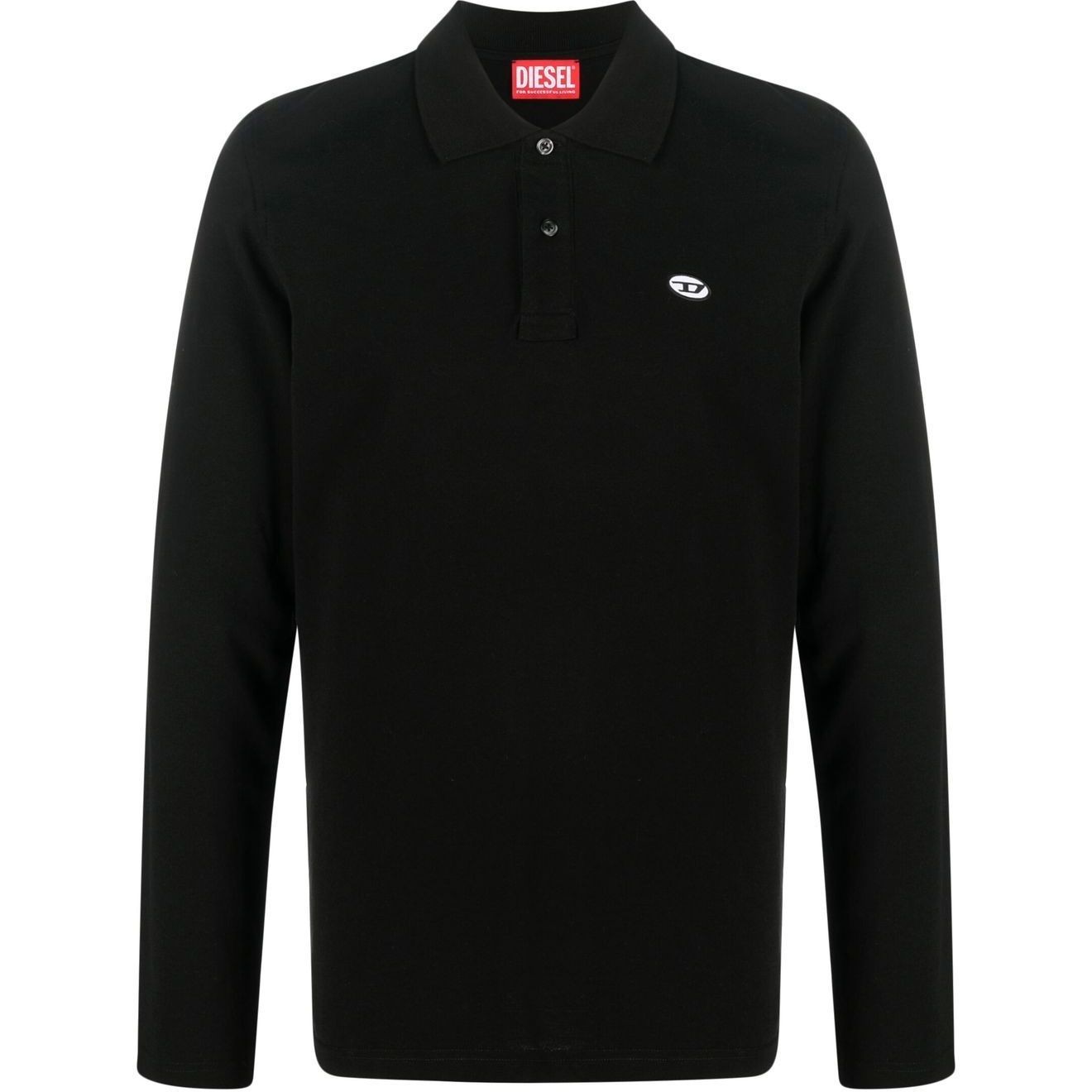 DIESEL Polo marškiniai ilgos rank. vyrams, Juoda, T-smith-ls-doval-pj polo shirt