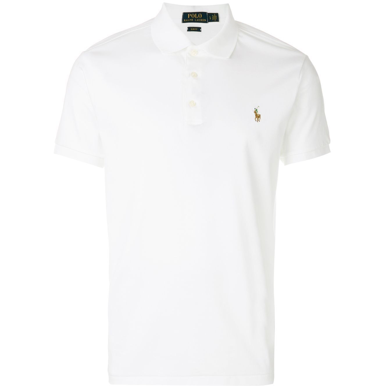 POLO RALPH LAUREN Polo marškiniai trumpos rank. vyrams, Balta, Short sleeve knit
