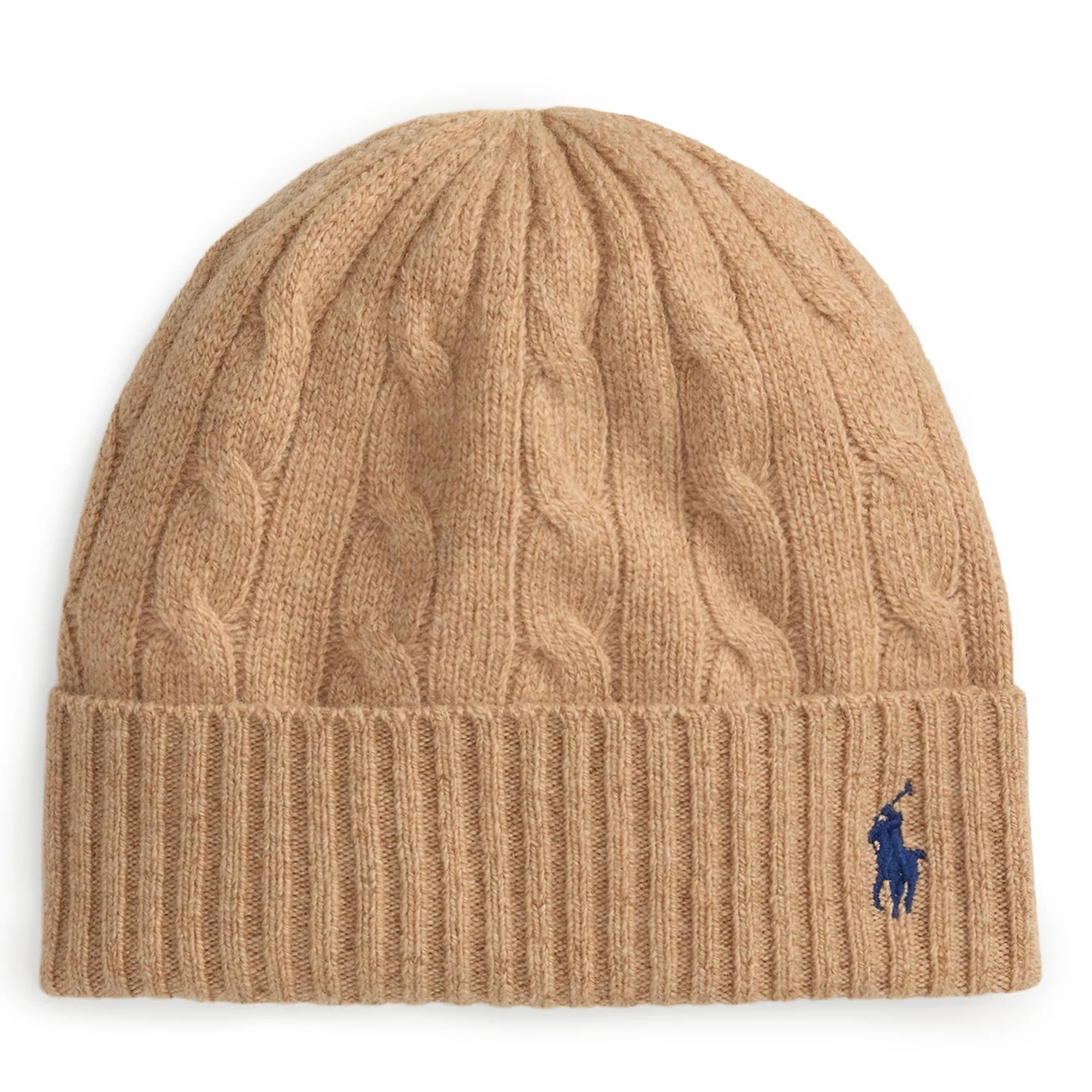 POLO RALPH LAUREN Skrybėlė moterims, Ruda, Wl cs cbl bn hat 1