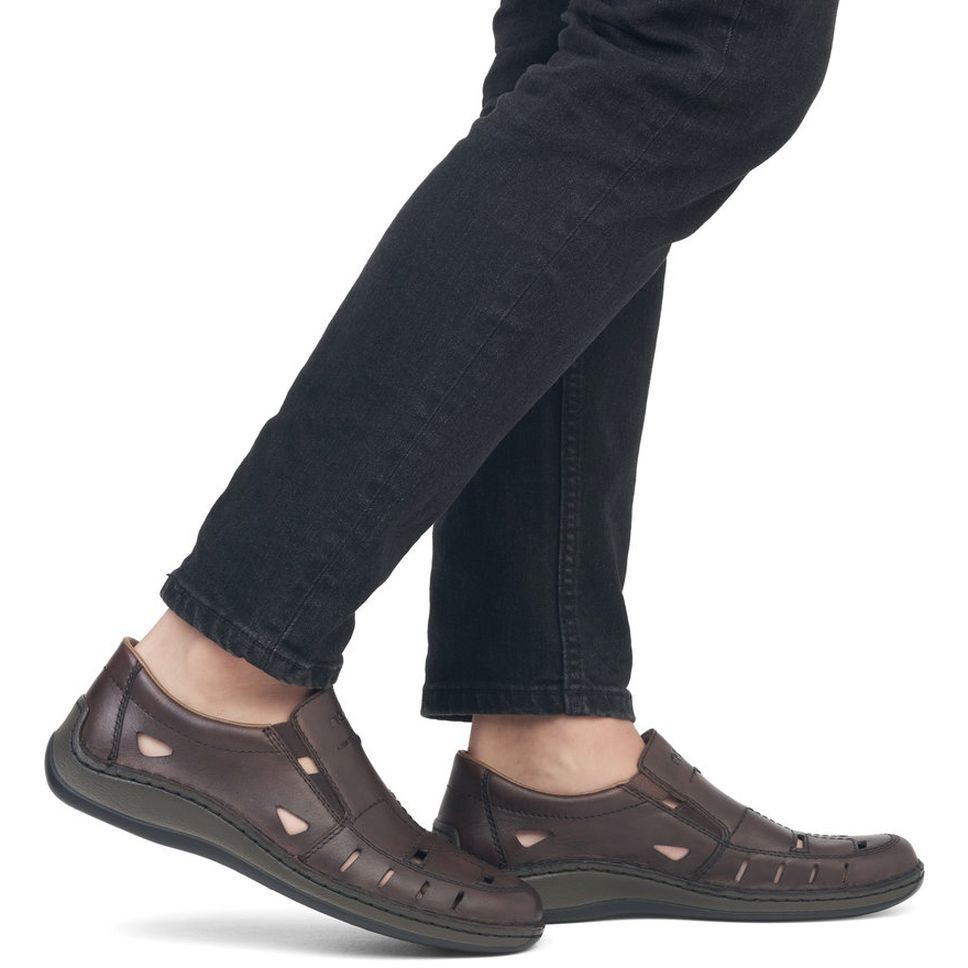 RIEKER Basutės vyrams, Ruda, SANDALS 2