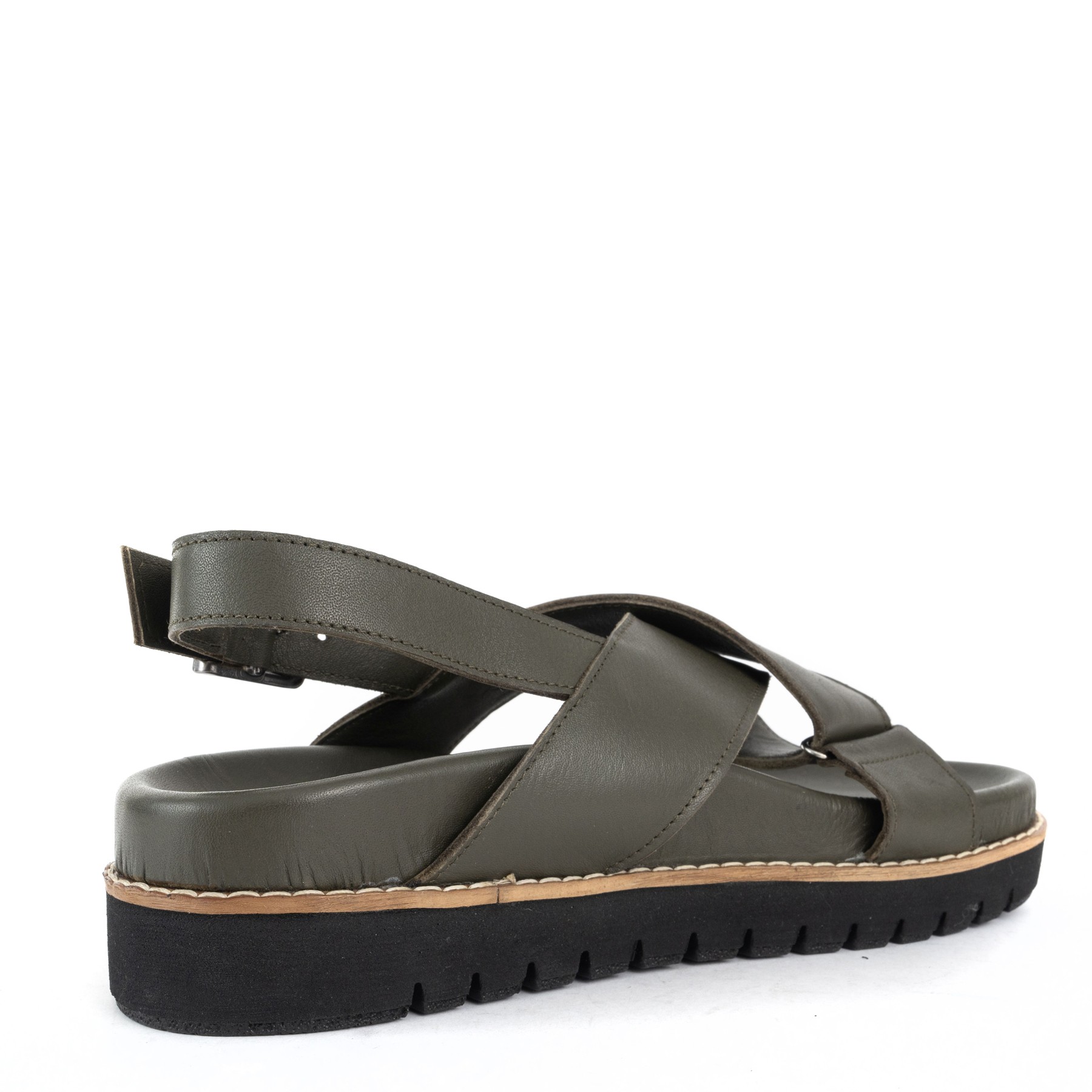 GRUNER SCHUHE Basutės moterims, Žalia, Sandals 3