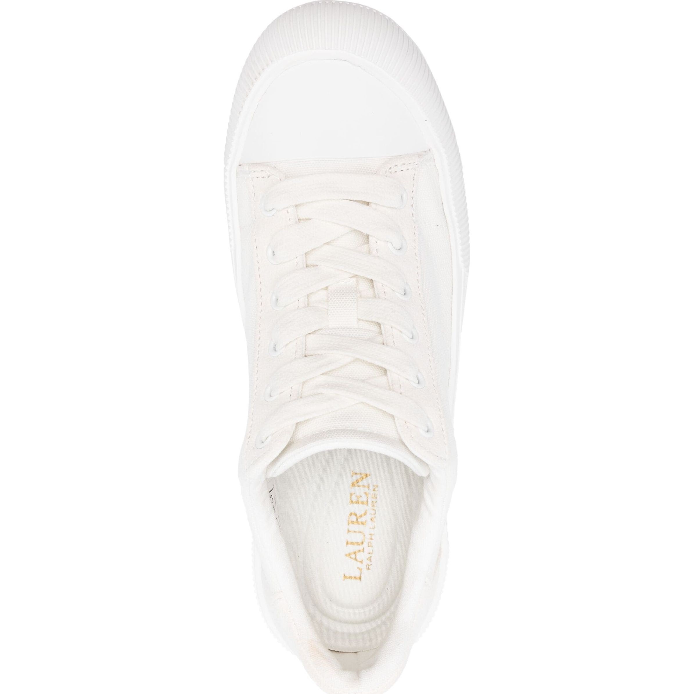 LAUREN RALPH LAUREN Laisvalaikio bateliai moterims, Balta, Daisie sneakers low top lace 4