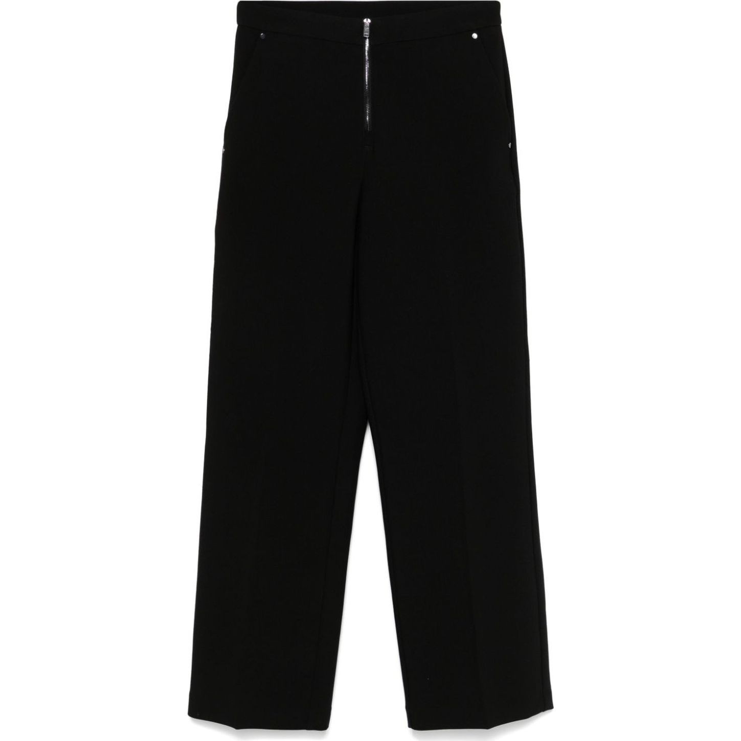 DKNY Kelnės moterims, Juoda, Double weave wide leg pant 1