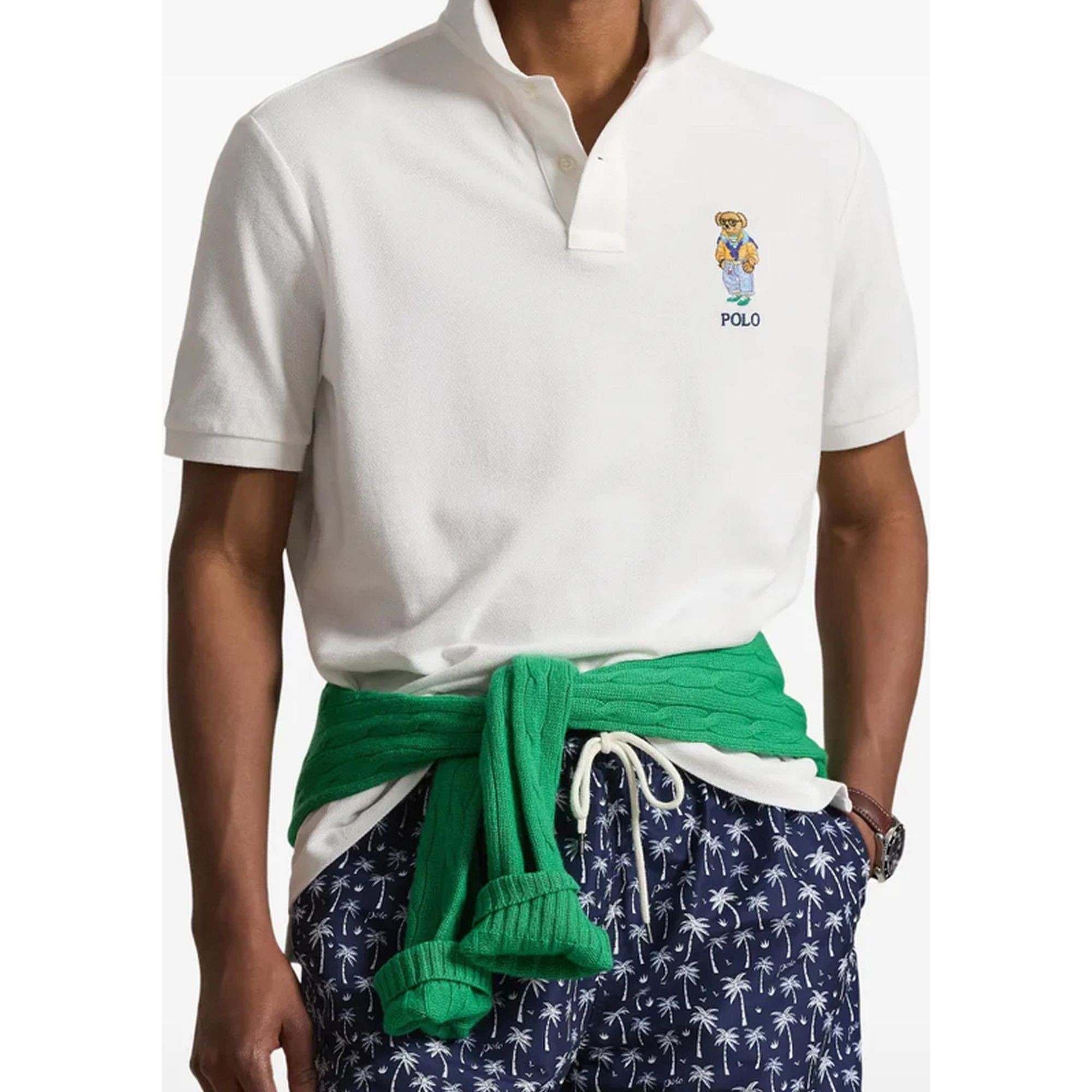 POLO RALPH LAUREN Polo marškiniai trumpos rank. vyrams, Balta, Knit-polo 2