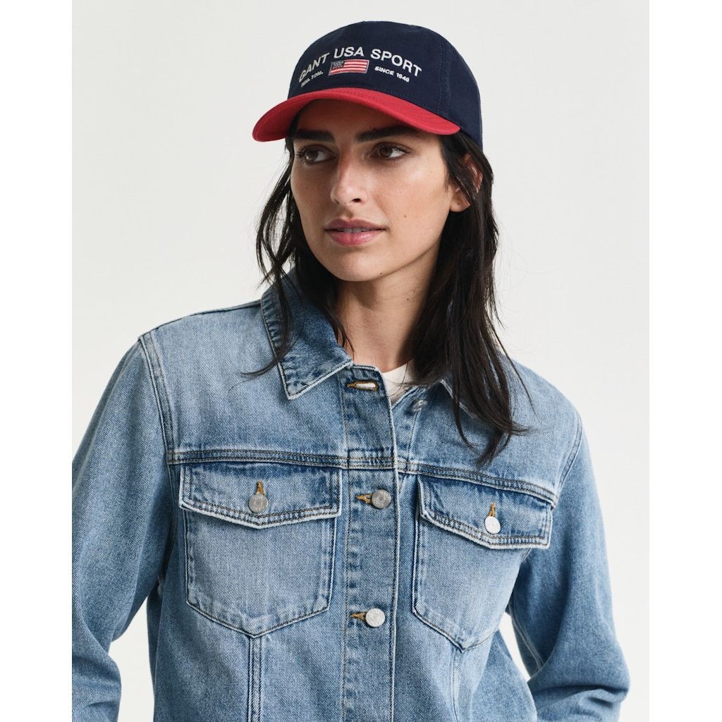 GANT Džinsinis švarkas moterims, Mėlyna, Denim jacket 4