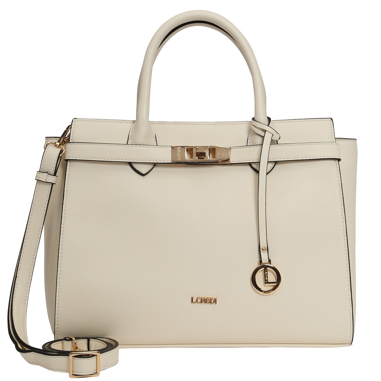 L.CREDI Rankinė, krepšys moterims, Balta, Konstanze bag 1