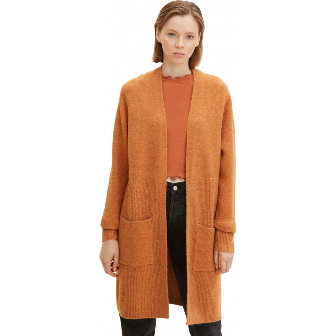 TOM TAILOR Kardiganas moterims, Ruda, Kardiganas 2