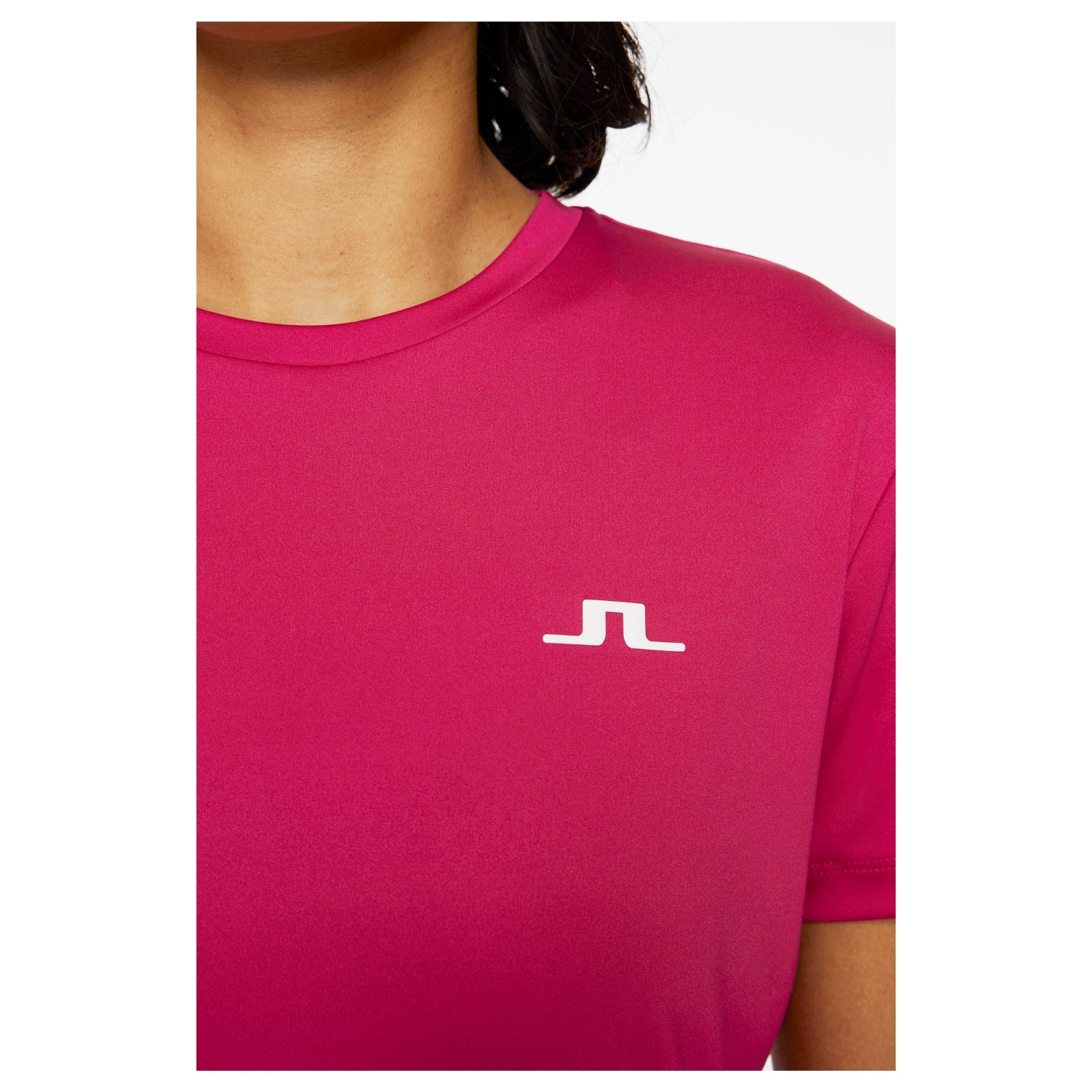 J.LINDEBERG Marškinėliai trump. rankovėmis moterims, Rožinė, Ada t-shirt 2