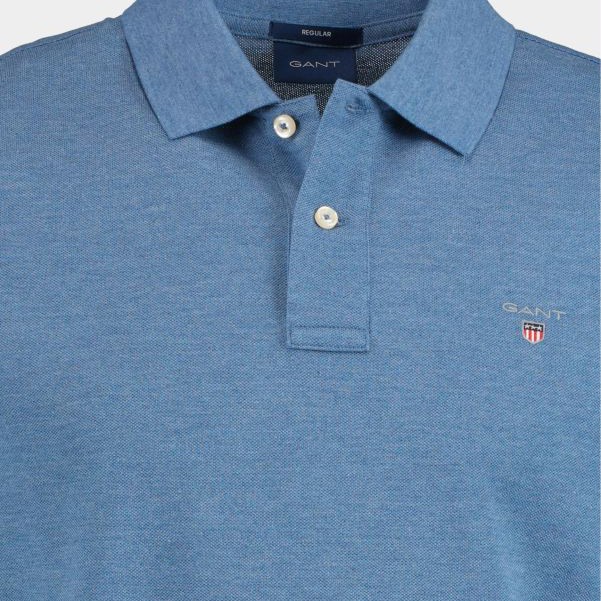 GANT Polo marškiniai trumpos rank. vyrams, Mėlyna, original pique ss rugger 3