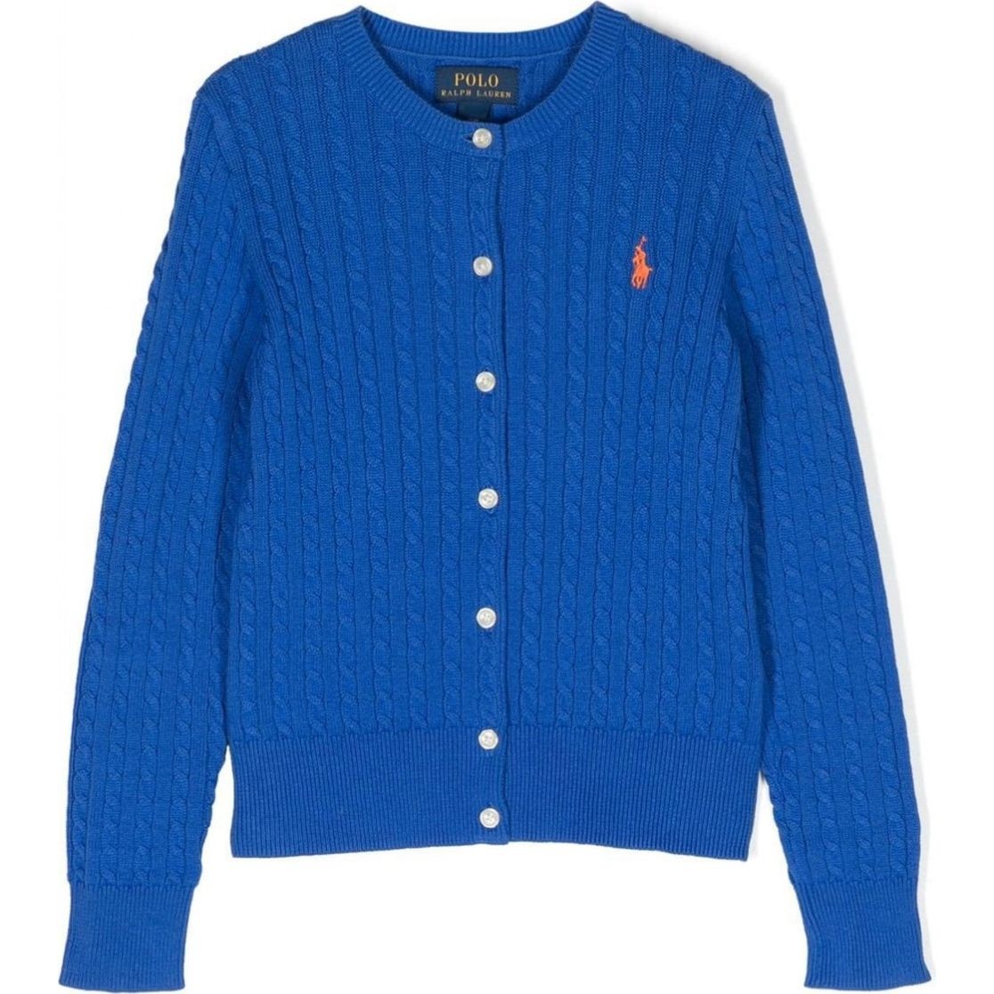 RALPH LAUREN KIDS Megztinis mergaitėms, Mėlyna, Mini cable sweater (7-16) 1