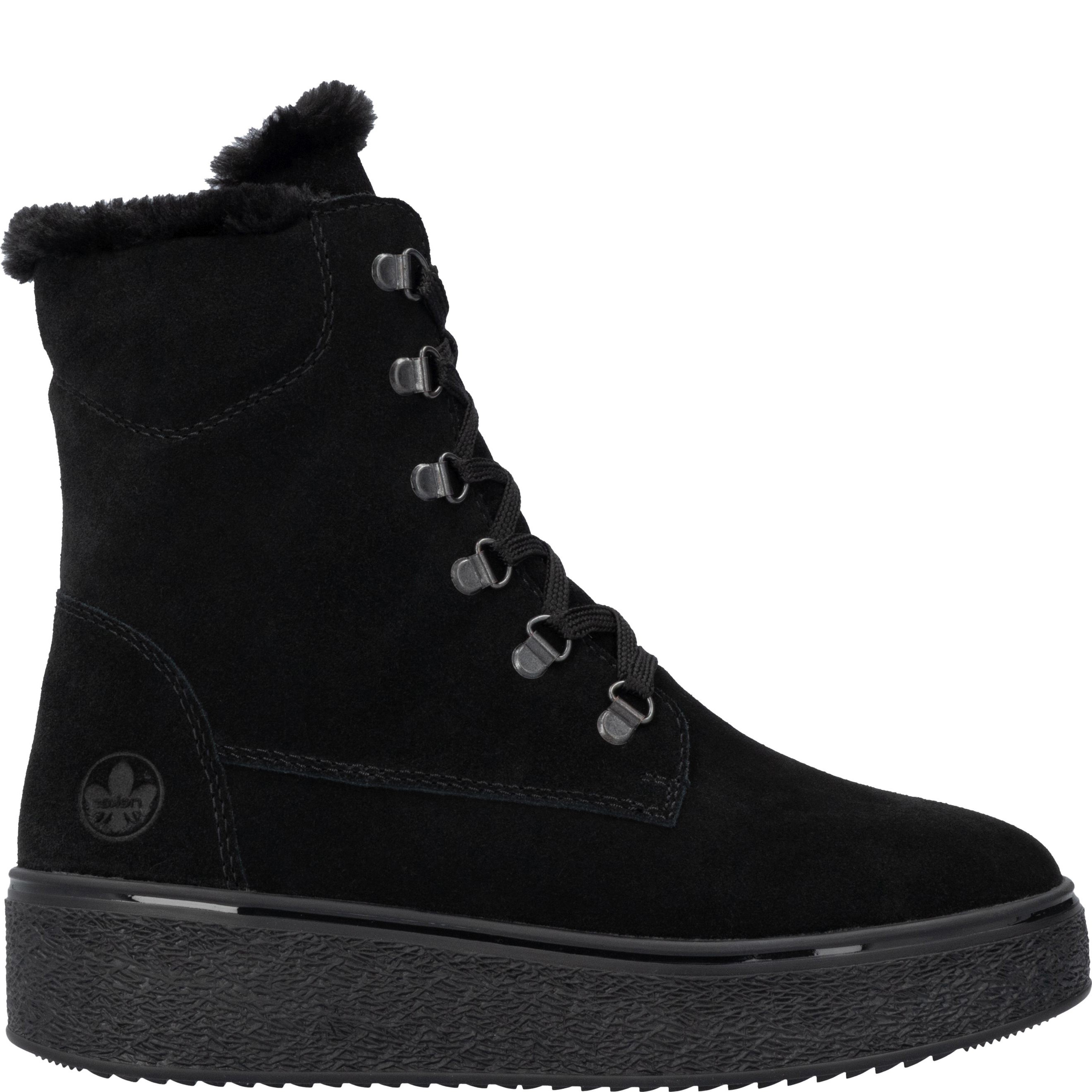 RIEKER Aulinukai moterims, Juoda, Ladies mid height boots 4