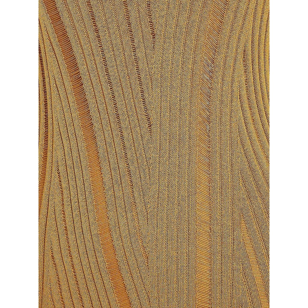 CALVIN KLEIN Vakarinės suknelė moterims, Auksinė, Texture stitch dress 3