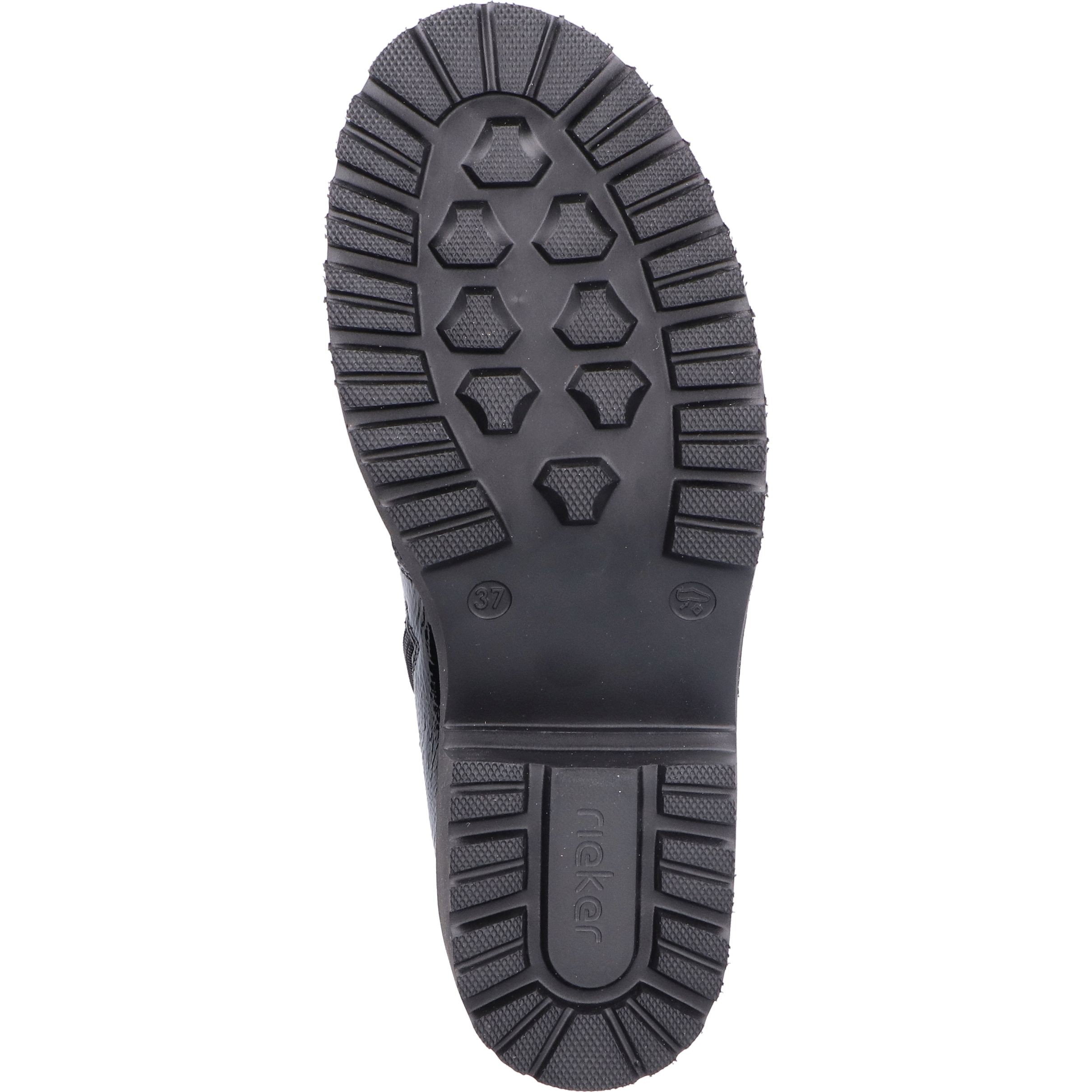 RIEKER Aulinukai moterims, Juoda, Ladies mid height boots 9