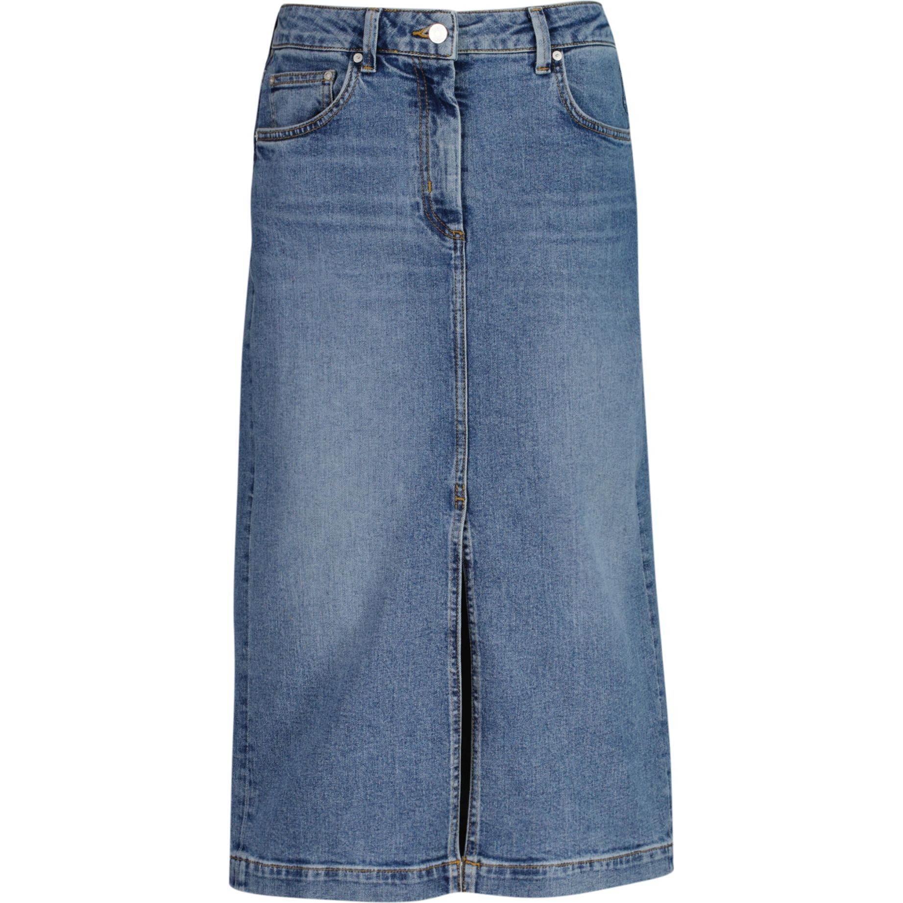 GANT Midi sijonas moterims, Mėlyna, Midi denim skirt 1