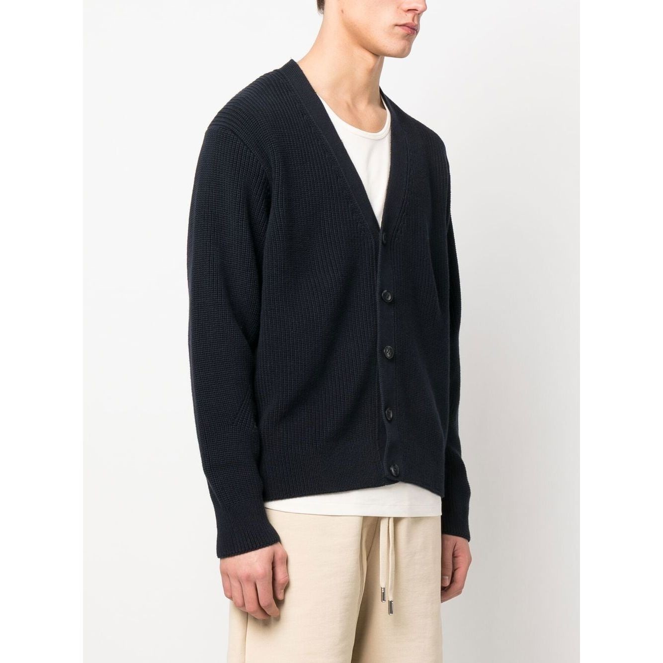TOMMY HILFIGER Kardiganas vyrams, Mėlyna, Rib structure cardigan 3