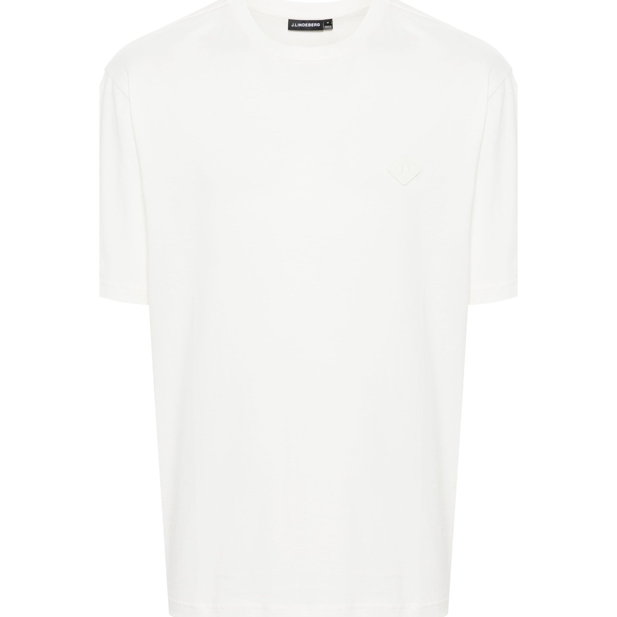J.LINDEBERG Marškinėliai trump. rankovėmis vyrams, Balta, Hale logo patch t-shirt