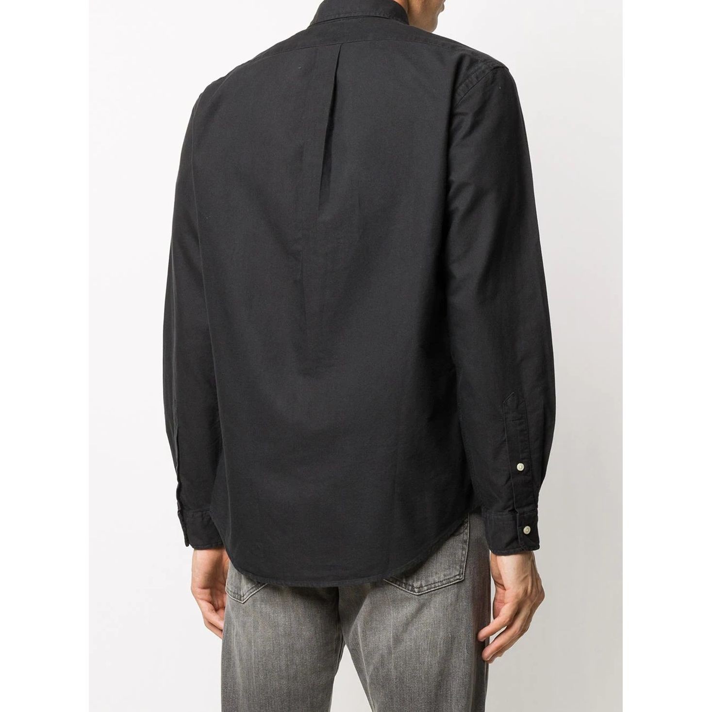 POLO RALPH LAUREN Marškiniai ilgomis rankovėmis vyrams, Juoda, Custom fit oxford shirt 2