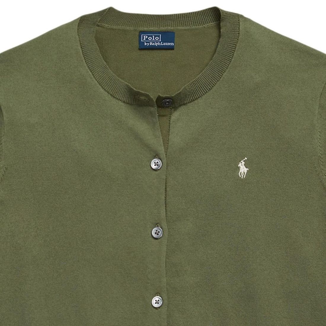 POLO RALPH LAUREN Kardiganas moterims, Chaki, Polo embroidered cardigan 2