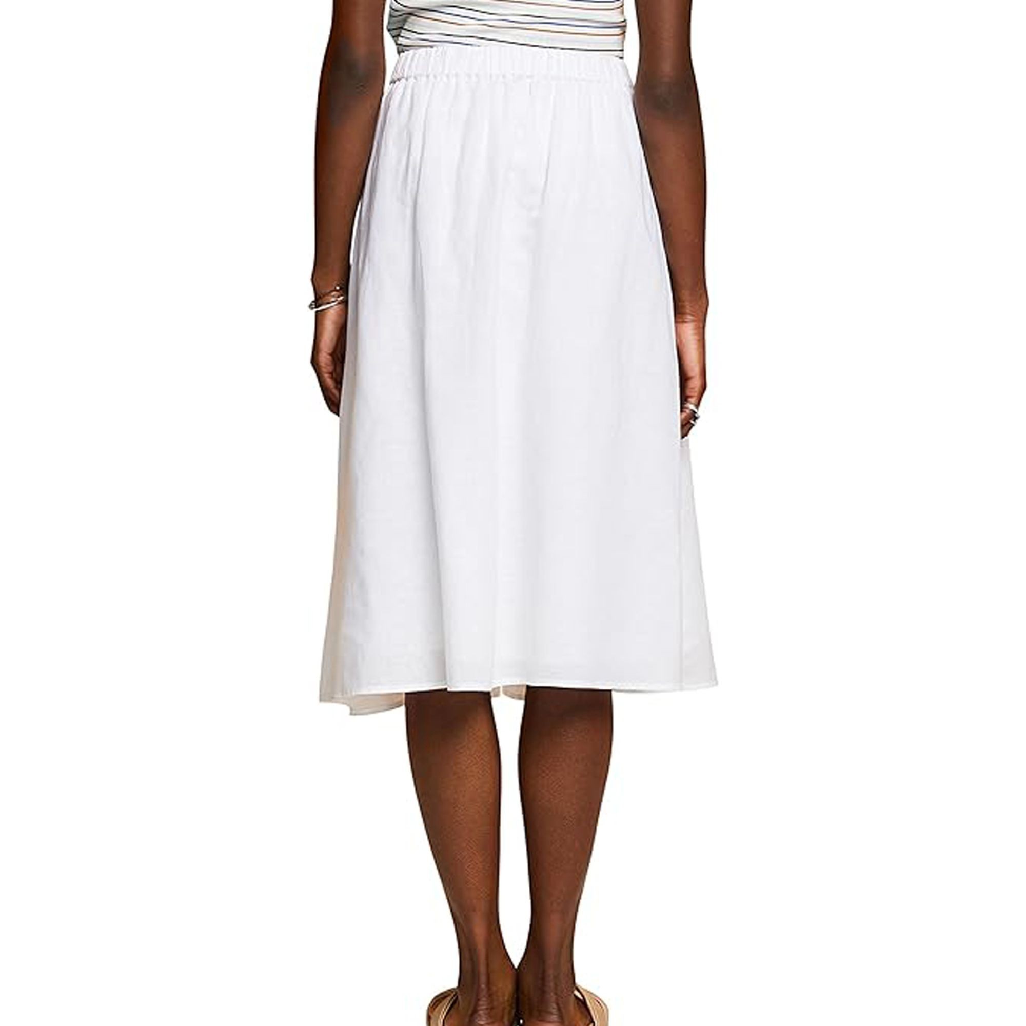 ESPRIT Midi sijonas moterims, Balta 3