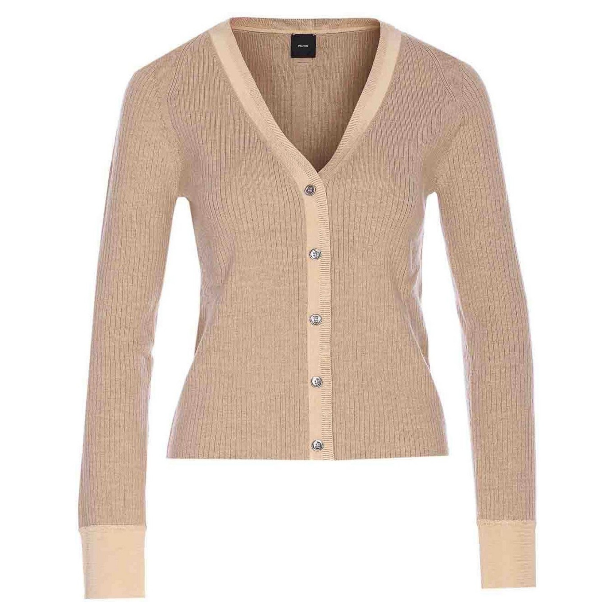 PINKO Kardiganas moterims, Smėlio, Santorini cardigan 1