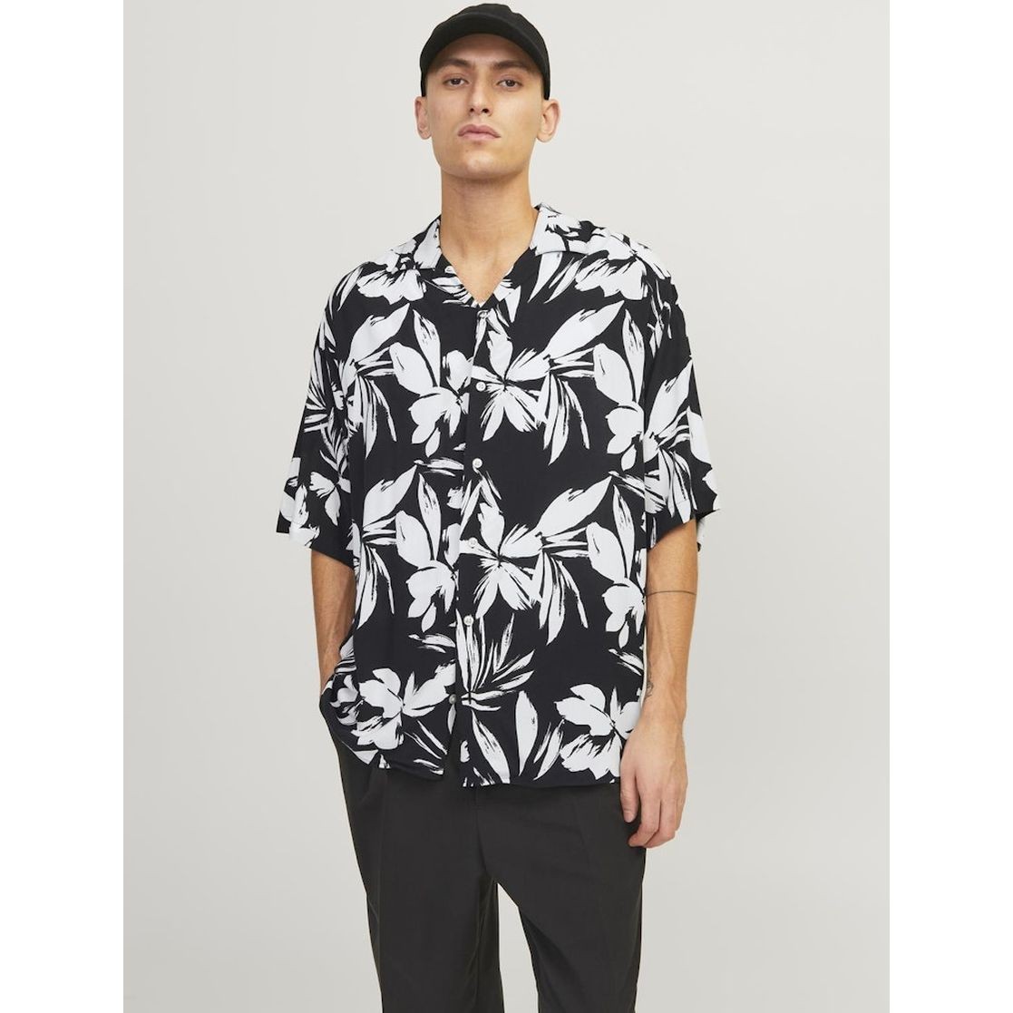 JACK & JONES Marškiniai vyrams, Juoda, Jjejeff shirts 2