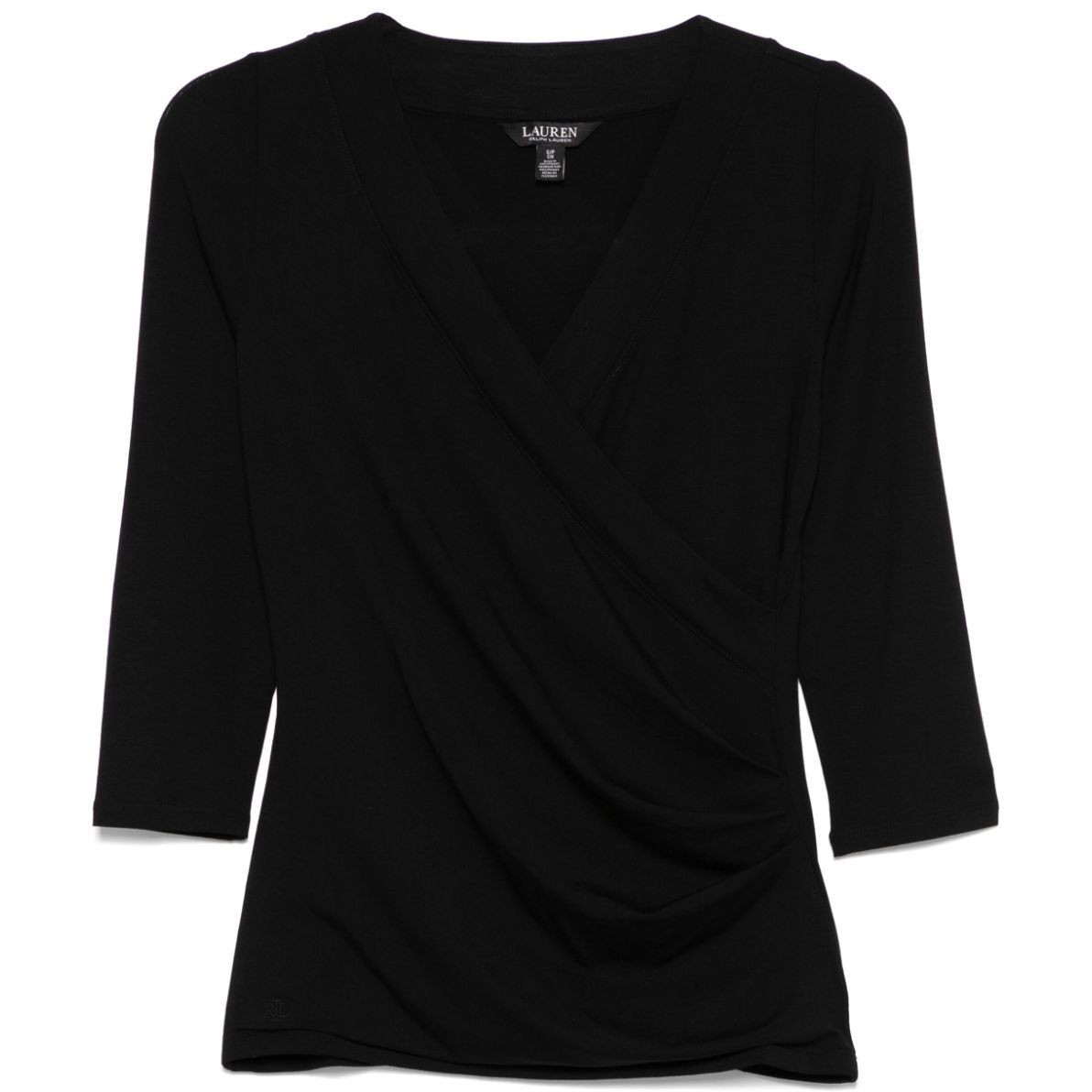 LAUREN RALPH LAUREN Palaidinės moterims, Juoda, Alayja 3/4 sleeve knit 1