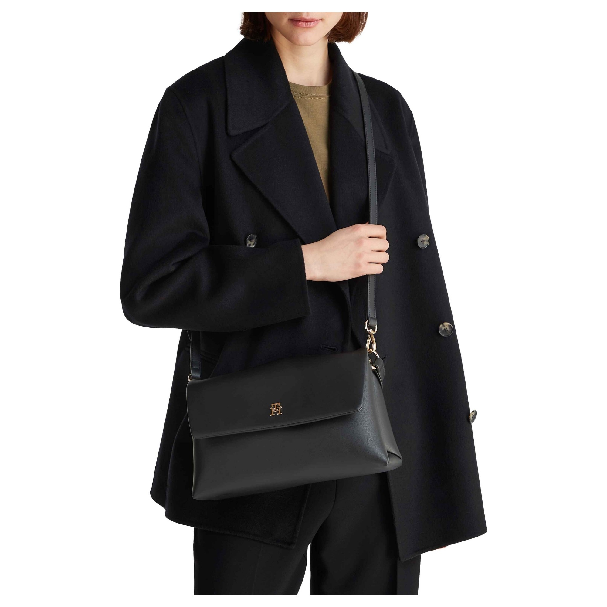 TOMMY HILFIGER Rankinė per petį moterims, Juoda, TH modern ess shoulder bag 5