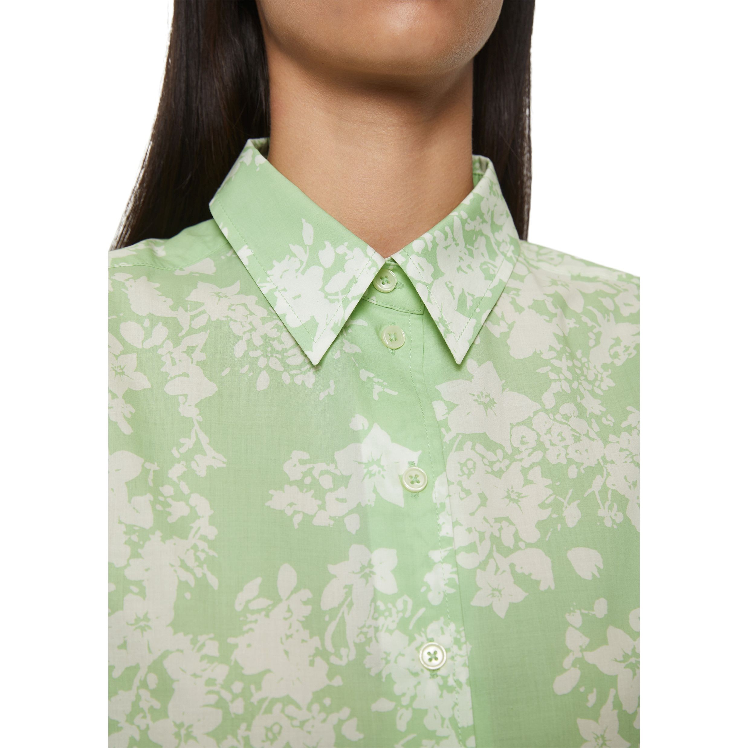 MARC O'POLO Marškiniai ilgomis rankovėmis moterims, Žalia 4