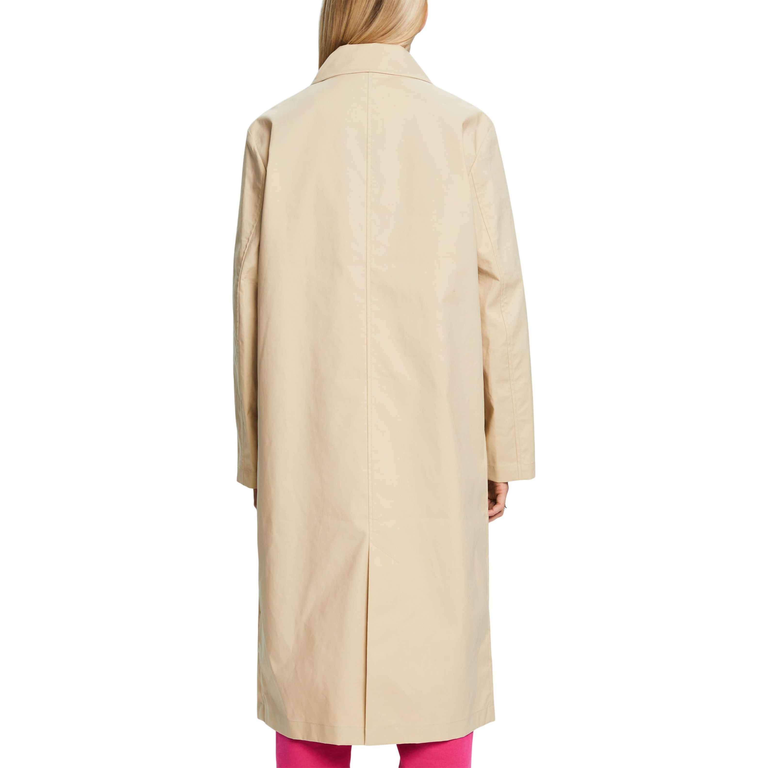 ESPRIT Paltas moterims, Smėlio, Midi Car Coat 3