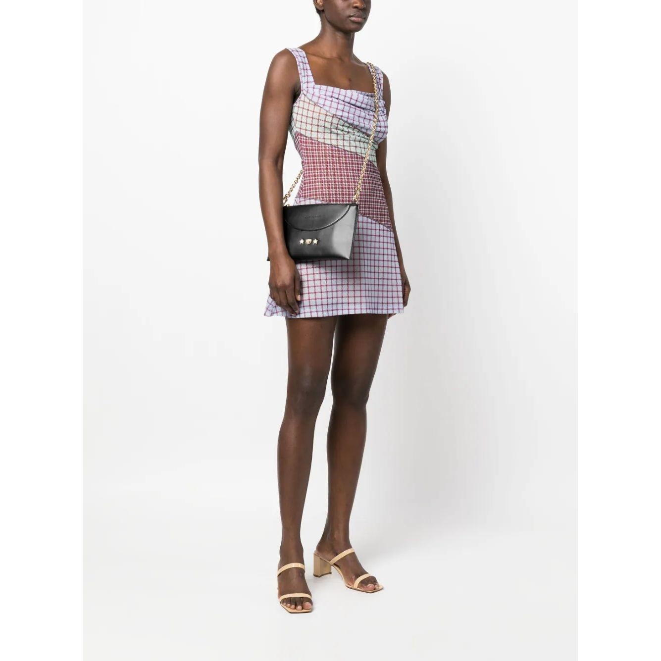 CHIARA FERRAGNI Rankinė per petį moterims, Juoda, RANGE G - GOLDEN EYE 2