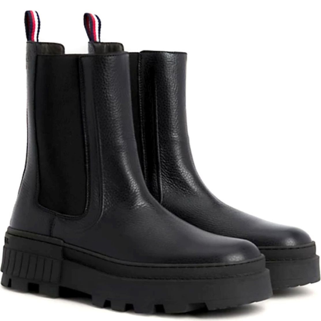 TOMMY HILFIGER Aulinukai vyrams, Juoda, Elevated chunky chelsea 1