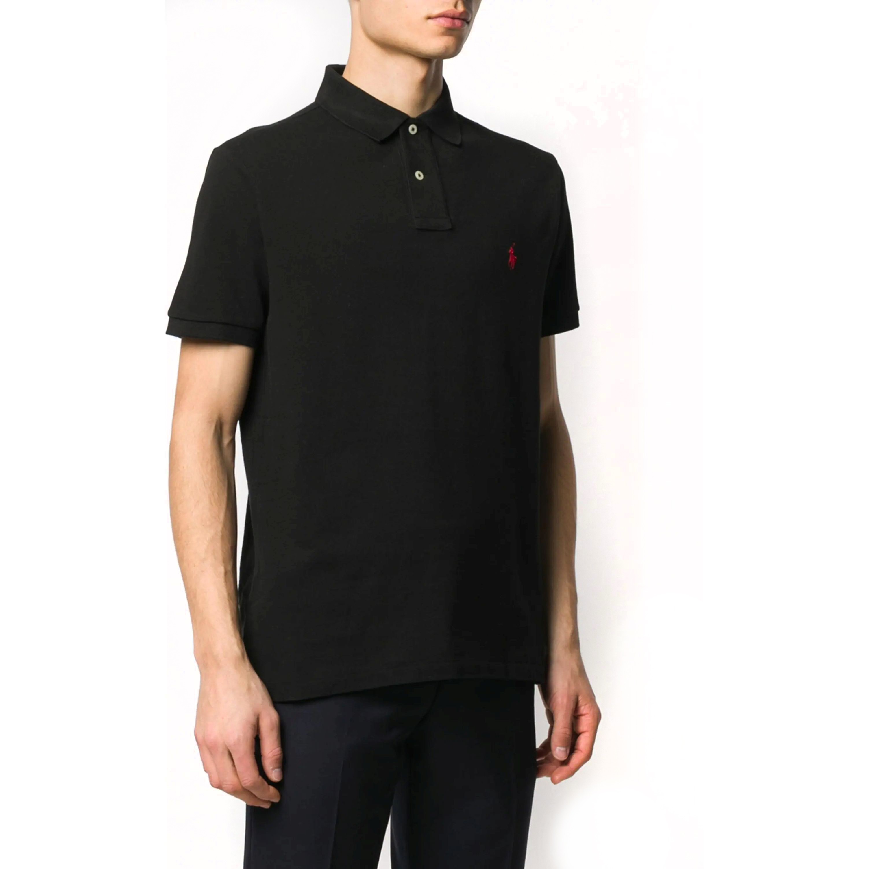 POLO RALPH LAUREN Marškinėliai vyrams, Juoda, Short sleeve polo shirt 1