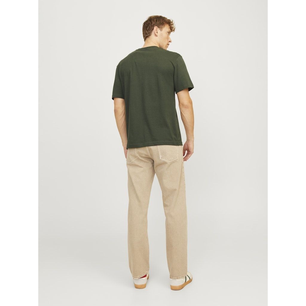 JACK & JONES Marškinėliai vyrams, Chaki, Hak kai tee 3